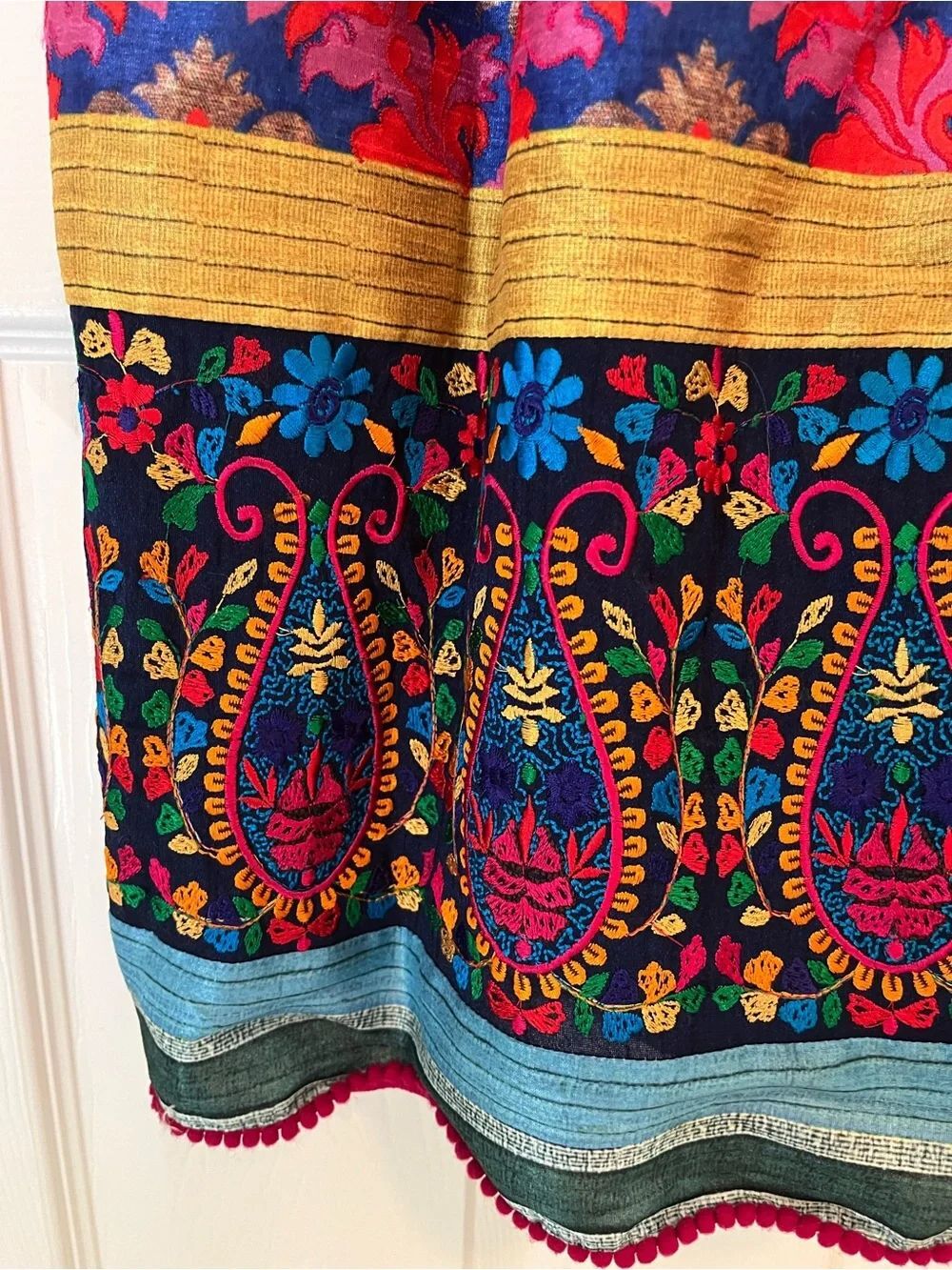 Anthropologie Payal Jain Sleeveless Embellished Fit & Flare Dress - Picture 8 of 11